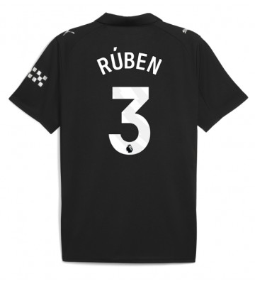 Manchester City Ruben Dias #3 Udebanetrøje 2025-26 Kortærmet